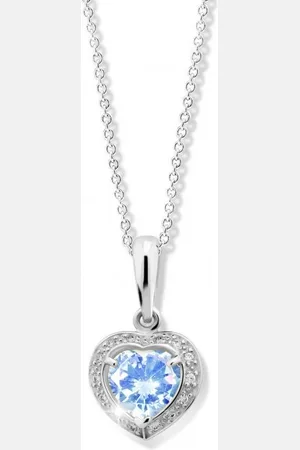Cutie Jewellery Blyštivý přívěsek z bílého zlata se zirkony Z6308-1810-40-70-X-2