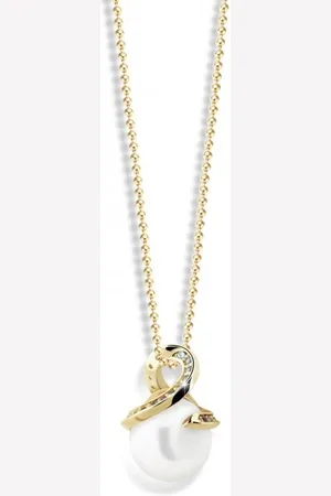 Cutie Jewellery Luxusní přívěsek ze žlutého zlata s pravou perlou Z6311-3154-40-C4-X-1