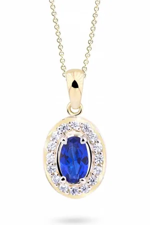 Cutie Jewellery Elegantní přívěsek ze žlutého zlata se zirkony Z8056-40-60-X-1