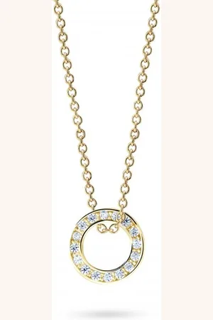 Cutie Jewellery Kruhový přívěsek ze žlutého zlata Z3061-40-10-X-1