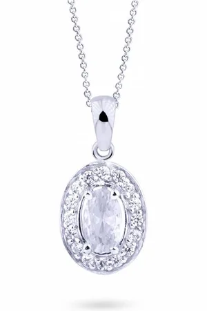 Cutie Jewellery Elegantní přívěsek z bílého zlata se zirkony Z8056-40-10-X-2
