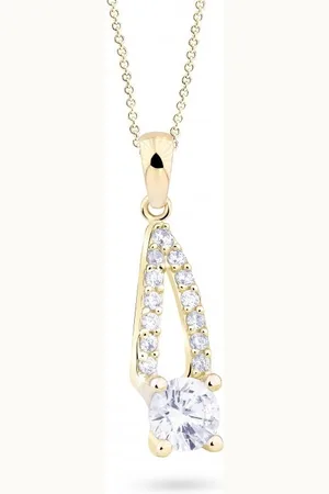Cutie Jewellery Okouzlující přívěsek ze žlutého zlata se zirkony Z8051-40-10-X-1