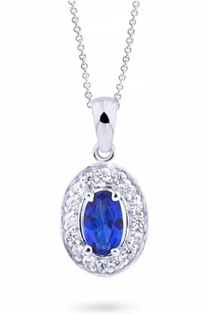 Cutie Jewellery Elegantní přívěsek z bílého zlata se zirkony Z8056-40-60-X-2