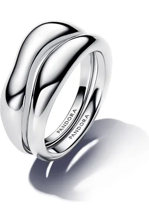 PANDORA Slušivý set stříbrných prstenů 193264C00 52 mm