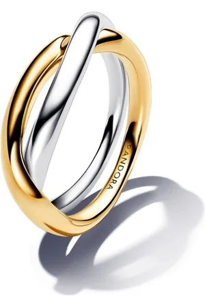 PANDORA Módní bicolor prsten Shine 163262C00 50 mm