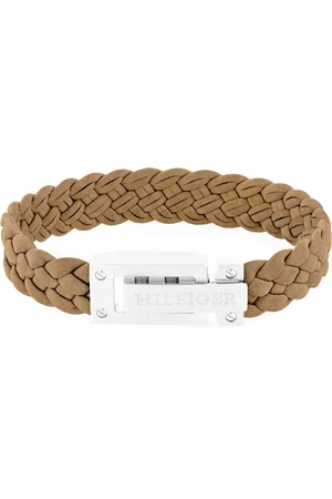 Tommy Hilfiger Světle hnědý kožený náramek pro muže 279051