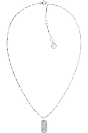 Tommy Hilfiger Dámský ocelový náhrdelník Psí známka s krystaly Dog Tag 2790483