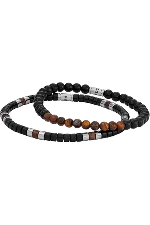 Fossil Stylový set pánských korálkových náramků JGFTSET1064