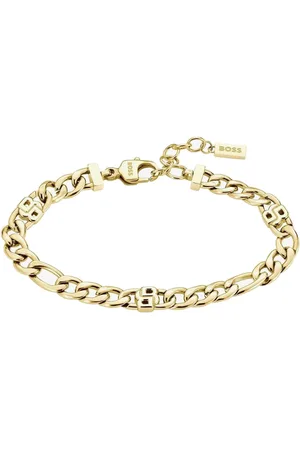 HUGO BOSS Stylový pozlacený náramek Double B 1580635
