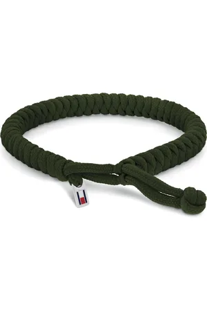 Tommy Hilfiger Khaki nylonový proplétaný náramek Alex 2790594
