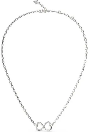 Guess Něžný ocelový náhrdelník se srdíčky Mon Amour JUBN04616JWRHT/U