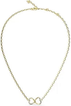 Guess Něžný pozlacený náhrdelník se srdíčky Mon Amour JUBN04616JWYGT/U