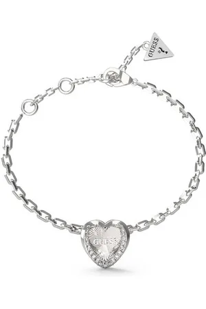 Guess Romantický ocelový náramek se srdíčkem Mon Amour JUBB04607JWRH 14,5 cm