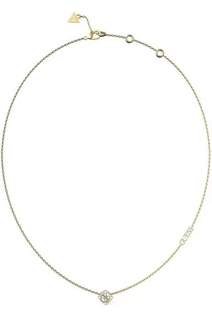 Guess Krásný pozlacený náhrdelník se zirkony Tiny Dancer JUBN04643JWYGT/U