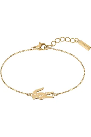 Lacoste Slušivý pozlacený náramek pro ženy Crocodile 2040048