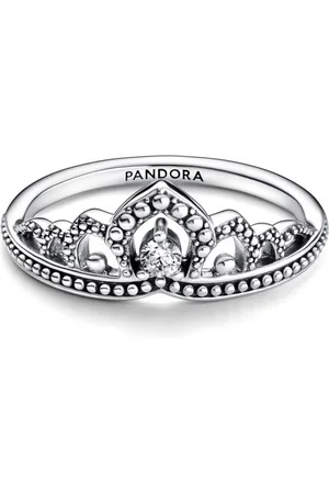 PANDORA Stříbrný prsten Královský diadém s kuličkami Moments 192233C01 52 mm
