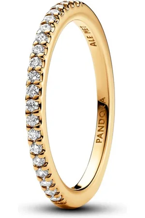 PANDORA Třpytivý pozlacený prsten Shine Timeless 162999C01 50 mm