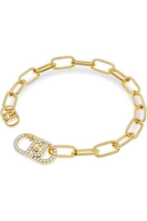 Liu Jo Výrazný pozlacený náramek s krystaly Fashion LJ2620