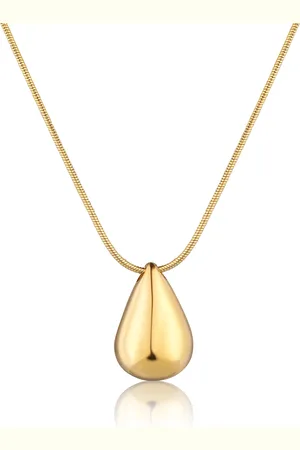 JVD Pozlacený náhrdelník pro ženy Tear Drop SSSN0089X20GO55