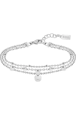 HUGO BOSS Módní ocelový náramek s krystaly Iris 1580331