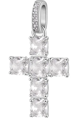 Brosway Stříbrný přívěsek Křížek se zirkony Fancy Infinite White FIW119