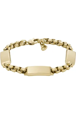 Fossil Stylový pozlacený náramek pro muže Drew JF04695710