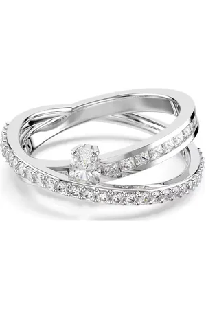 Swarovski Třpytivý prsten se zirkony Hyperbola 5691232 50 mm
