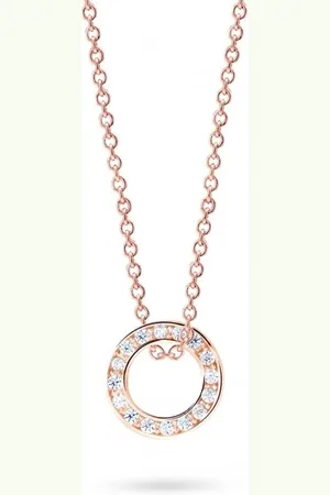 Cutie Jewellery Kruhový přívěsek z růžového zlata Z3061-40-10-X-4