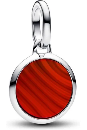 PANDORA Stříbrný přívěsek s červeným Murano sklem Me 793389C01