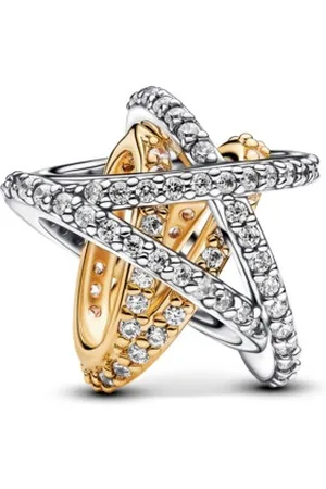 PANDORA Bicolor korálek Překřížená hvězda Shine Moments 763590C01