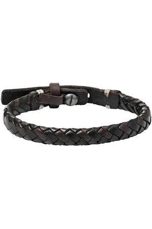 Fossil Pánský vintage náramek z kůže JA5932716