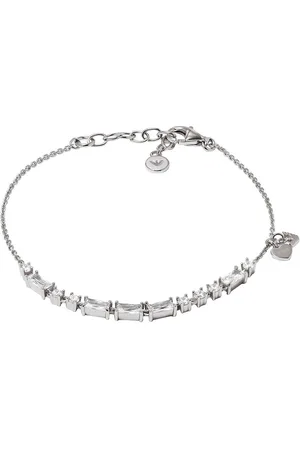 Emporio Armani Elegantní stříbrný náramek pro ženy se zirkony EG3605040