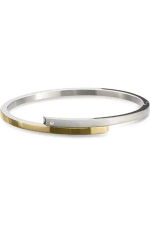 Boccia Titanium Pevný titanový náramek s diamantem 03041-03