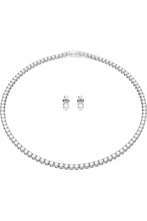 Swarovski Luxusní set šperků Matrix Tennis 5647730 (náhrdelník, náušnice)