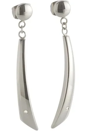 Boccia Titanium Visací titanové náušnice s diamanty 05049-02