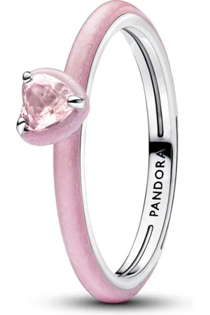PANDORA Originální růžový prsten ze stříbra ME 193088C02 50 mm