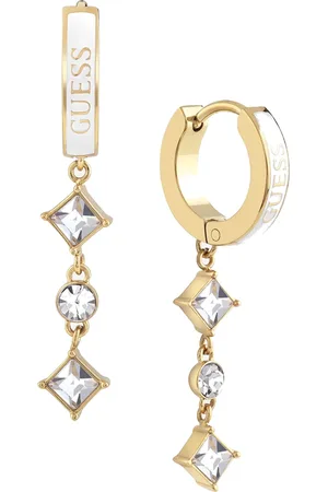 Guess Půvabné pozlacené náušnice Perfect Liaison JUBE03069JWYGWHT/U