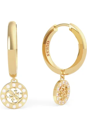 Guess Pozlacené náušnice s přívěsky Miniature UBE79043