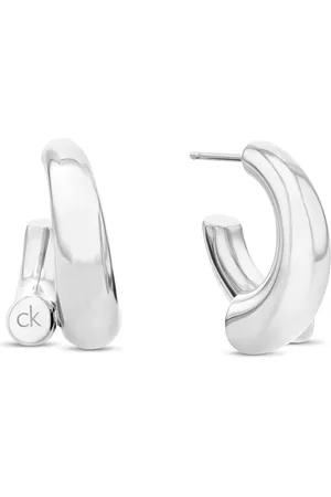 Calvin Klein Módní kruhové náušnice z oceli Spiral 35000764