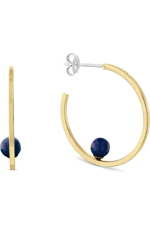 Tommy Hilfiger Pozlacené kruhy s lazuritem Semi-Precious Beads 2780966