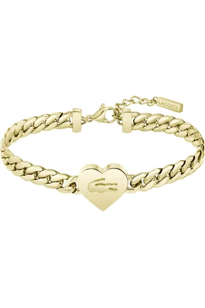 Lacoste Romantický pozlacený náramek Love My Croc 2040464