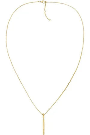 Tommy Hilfiger Pozlacený náhrdelník s přívěskem Linear 2780951