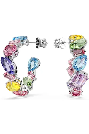 Swarovski Kruhové náušnice s barevnými krystaly Gema 5692412
