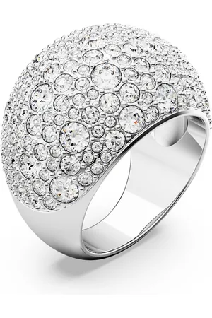 Swarovski Třpytivý masivní prsten se krystaly Luna 5677134 55 mm