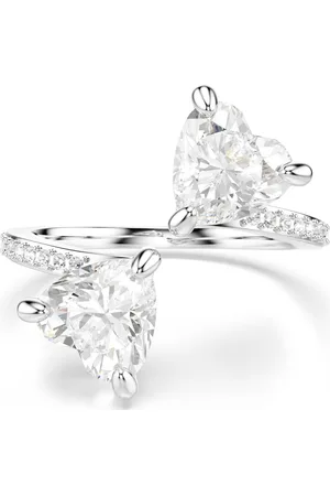 Swarovski Luxusní otevřený prsten s krystaly Attract Soul 5535191 50 mm