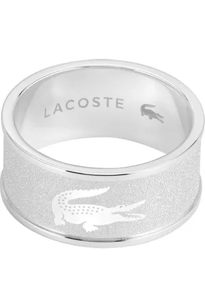 Lacoste Stylový ocelový prsten pro muže Backhand 2040485 62 mm