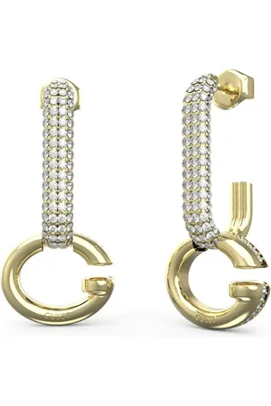 Guess Módní pozlacené visací náušnice Oh My G JUBE04520JWYGT/U