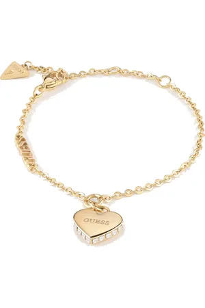 Guess Romantický pozlacený náramek Falling In Love JUBB02229JWYG 14,5 - 18,5 cm - S