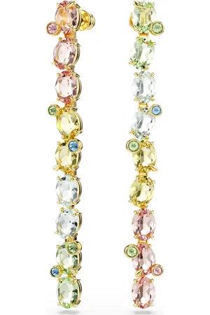 Swarovski Dlouhé asymetrické náušnice s barevnými krystaly Gema 5705809