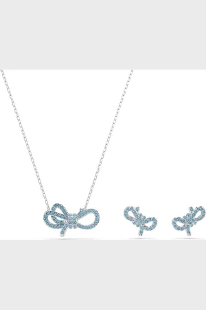 Swarovski Půvabná sada šperků s mašličkou Lifelong Bow 5723554 (náhrdelník, náušnice)